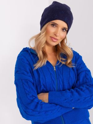 Kepurė Fashionhunters mėlyna