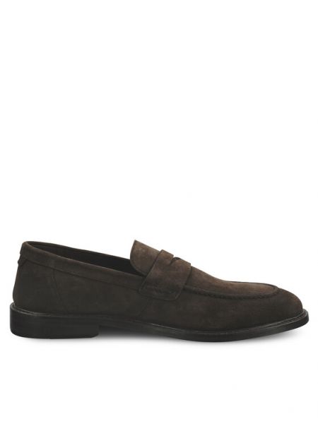 Pantofi loafer din piele Gant maro