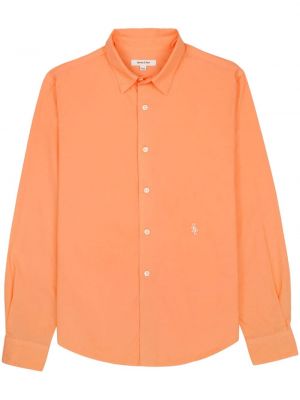 Medvilninė siuvinėta marškiniai Sporty & Rich oranžinė
