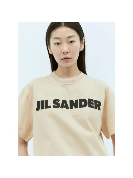 Koszulka Jil Sander beżowa