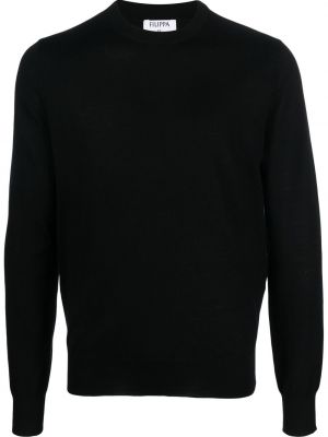 Пуловер от мерино вълна Filippa K черно