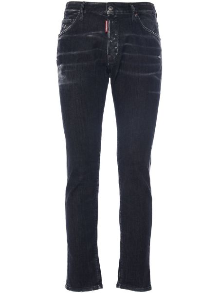 Jeans di cotone Dsquared2 nero