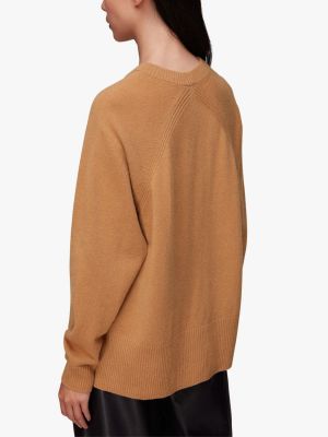 Кашемировый свитер Whistles коричневый