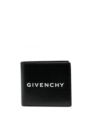 Lær lommebok Givenchy svart