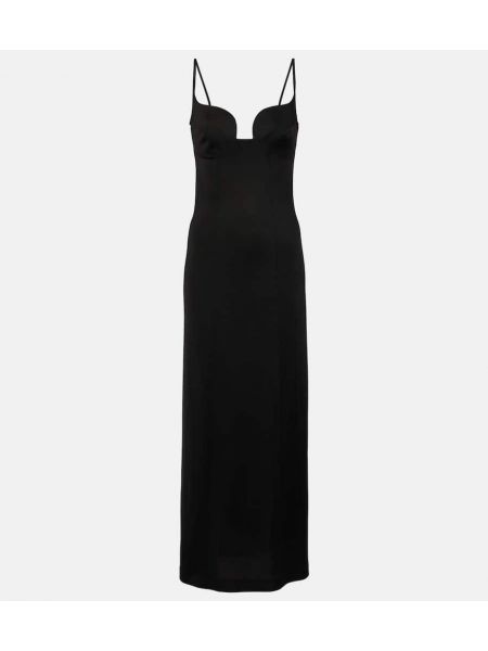 Černé dlouhé šaty Galvan