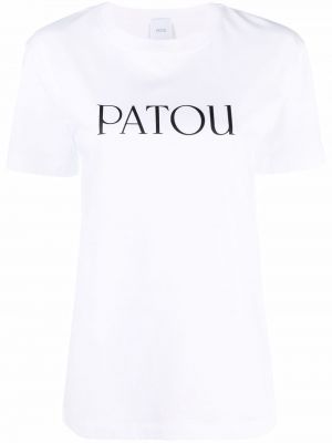 Camiseta con estampado Patou blanco