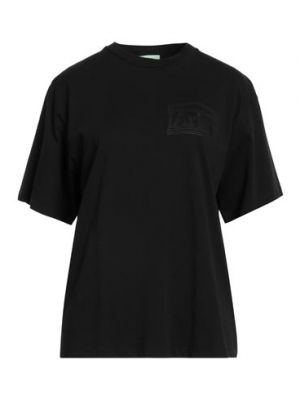 Camiseta de algodón Aries negro