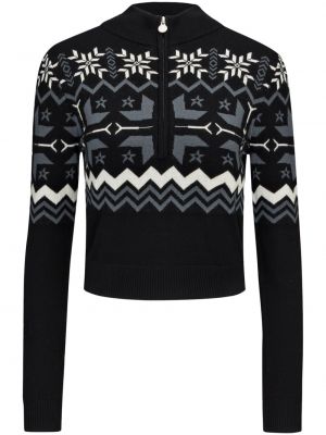 Merinowolle woll pullover Perfect Moment schwarz