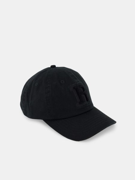 Gorra de algodón Roy Robson negro