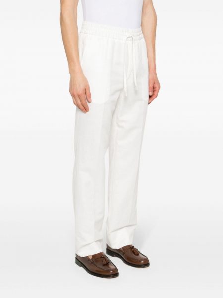 Rovné kalhoty Brioni bílé