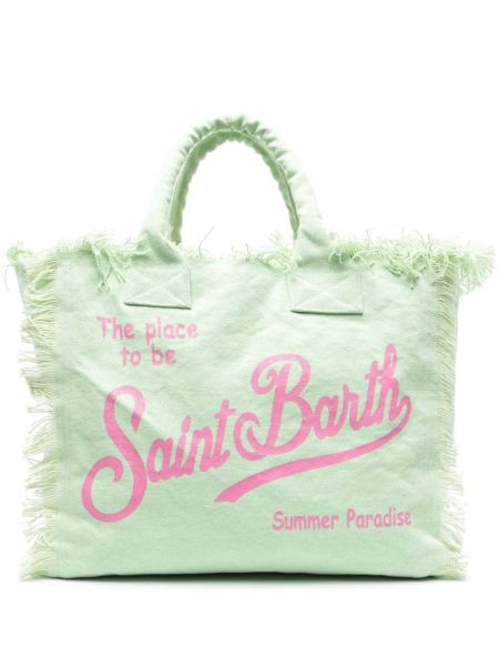 Плажна чанта Mc2 Saint Barth зелено