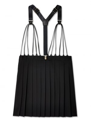 Kleid mit plisseefalten Noir Kei Ninomiya schwarz