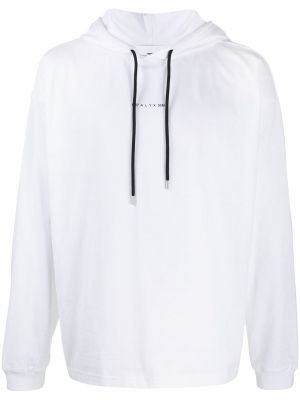 Bluza z kapturem z nadrukiem relaxed fit 1017 Alyx 9sm biała