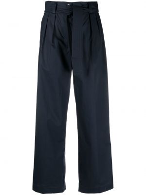 Čipkované voľné šnurovacie nohavice Woolrich modrá