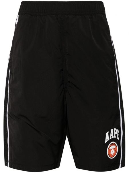 Painettu puuvilla shortsit Aape By *a Bathing Ape® musta