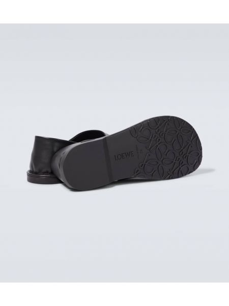 Leder loafer Loewe schwarz