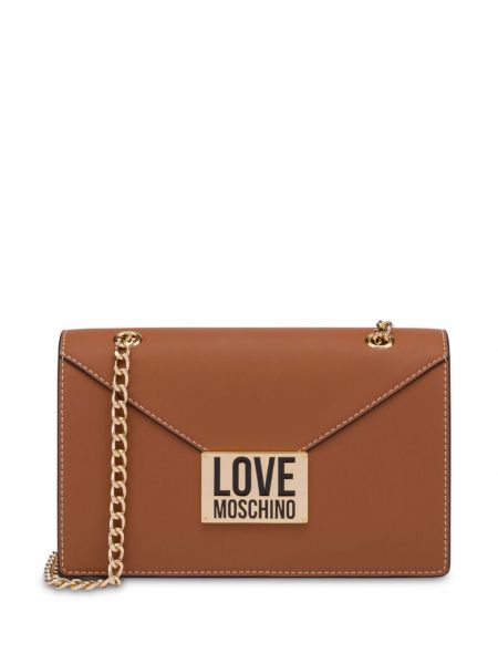 Skuldertaske Love Moschino brun