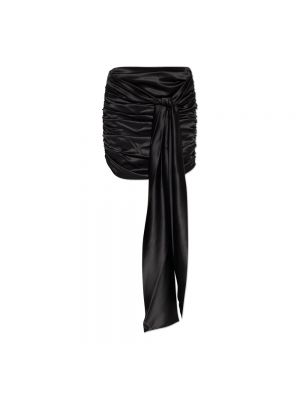 Jedwabna mini spódniczka Dolce And Gabbana czarna