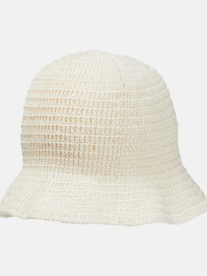 Sombrero de algodón Anna Kosturova blanco