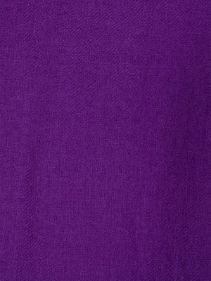 Kašmírový šál s potiskem Isabel Marant fialový