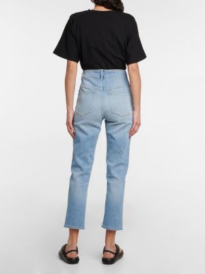 Slim fit skinny fit džínsy s vysokým pásom Isabel Marant modrá