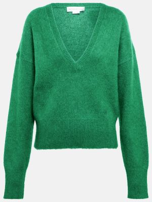 Вълнен пуловер Victoria Beckham зелено