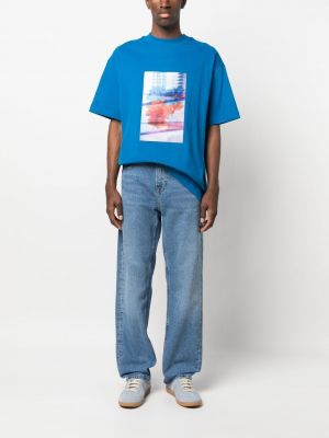 T-krekls ar ziediem ar apdruku Calvin Klein Jeans