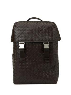 Кожаный рюкзак Bottega Veneta коричневый