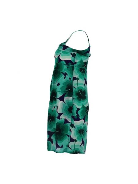 Jedwabna sukienka Moschino Pre-owned zielona