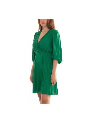 Mini vestido plisado Liu Jo verde