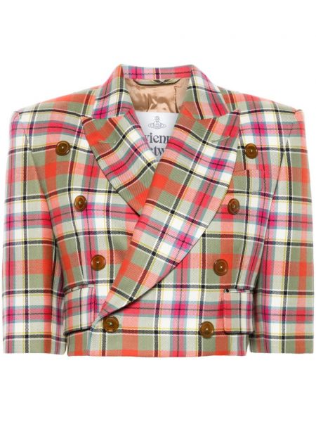 Kruvaze blazer Vivienne Westwood yeşil