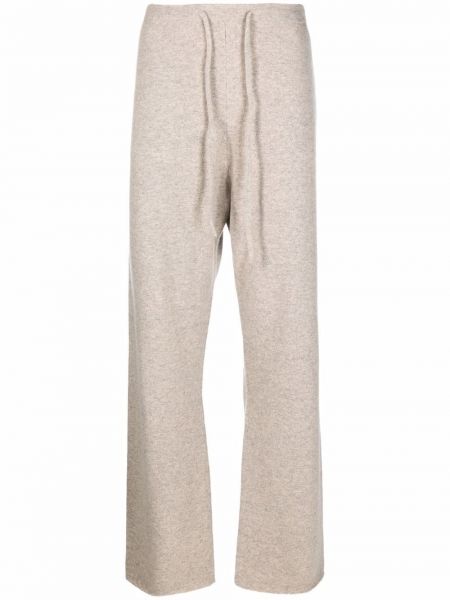 Pantalones con cordones de cachemir con estampado de cachemira Extreme Cashmere gris