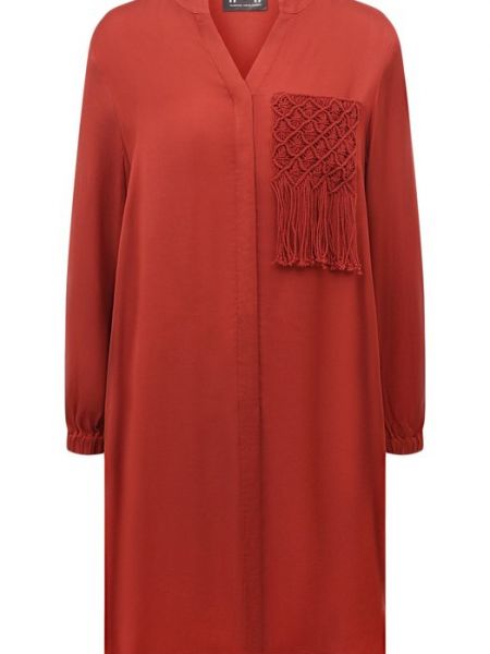 Платье-туника из вискозы Maryan Mehlhorn красное