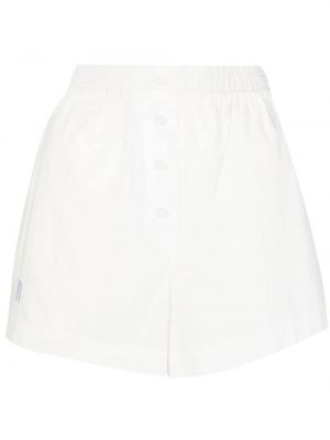 Shorts en coton Rotate blanc