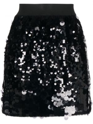 Minigonna con paillettes Anna Sui nero