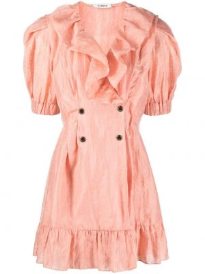 Ruffle dobbeltspent dress Sandro rosa