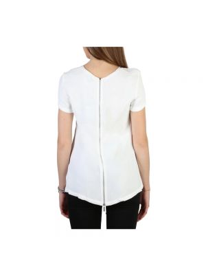 Koszulka z wiskozy Armani biała