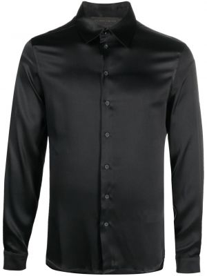 Риза с копчета с принт Atu Body Couture черно
