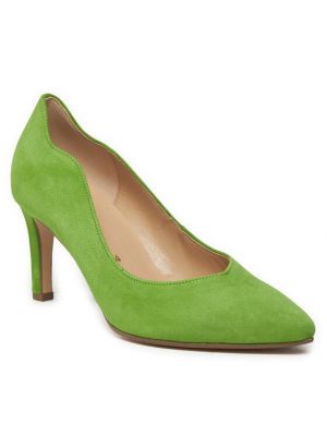 Ниски обувки с ток Gabor зелено