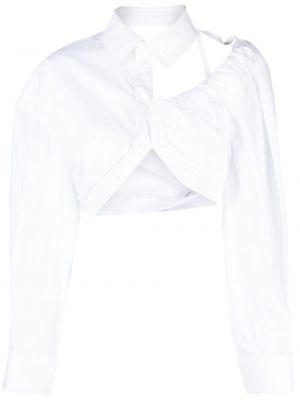Asimetrična srajca Jacquemus bela