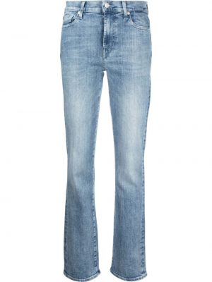 Прямые джинсы со средней посадкой 7 For All Mankind, синий