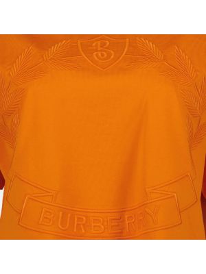 Koszulka oversize Burberry pomarańczowa
