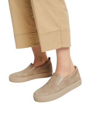 Slip-on ниски обувки Esprit бежово