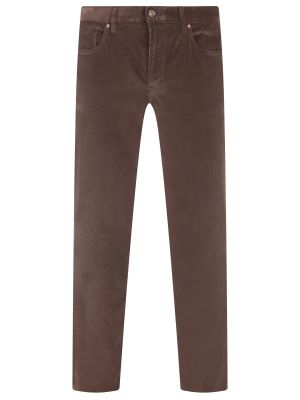 Вельветовые прямые джинсы Hiltl коричневые