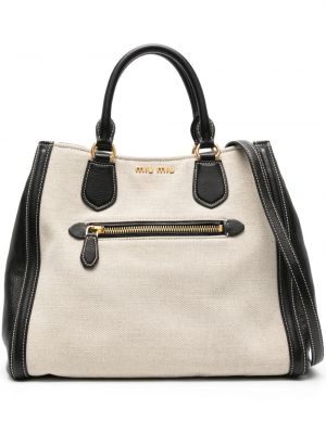 Памучни шопинг чанта Miu Miu Pre-owned