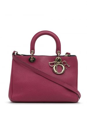 Shopper kabelka Christian Dior růžová