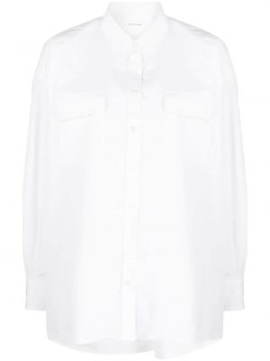 Oversized βαμβακερό πουκάμισο Armarium λευκό