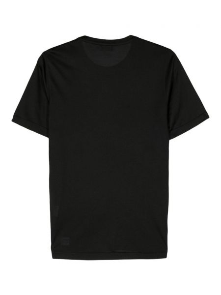 Zīda t-krekls ar apaļu kakla izgriezumu Barba melns