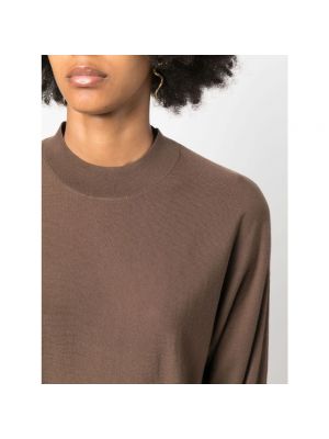 Jersey de lana de tela jersey Theory marrón