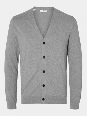 Cardigan Selected Homme gris